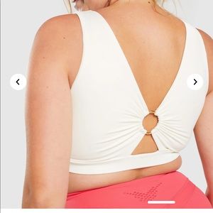 Whitney Simmons Sports Bra in Unbleached